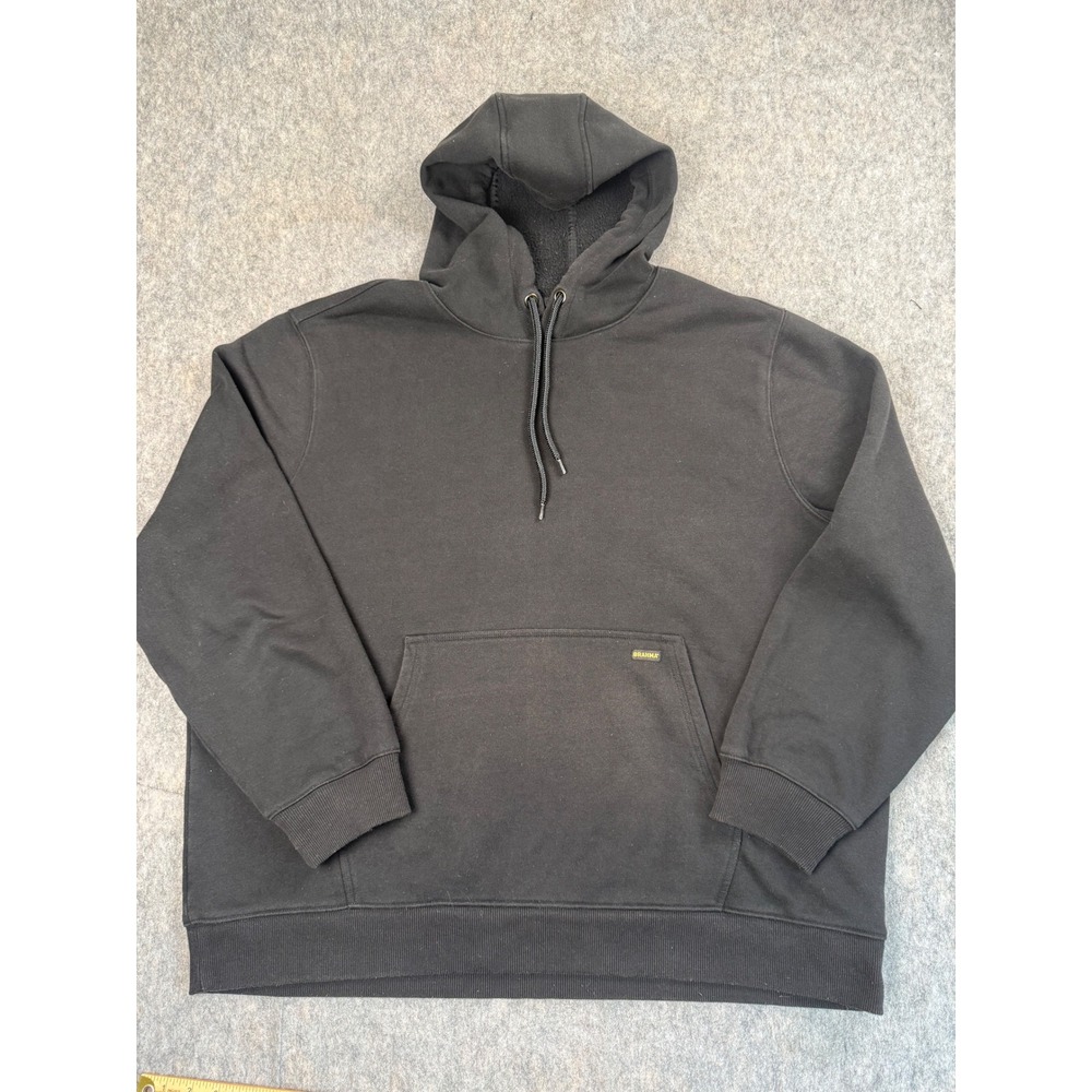 Brahma Hoodie Sweatshirt Mens 3XL Black Fleece Pullover Workwear Classic Pocket